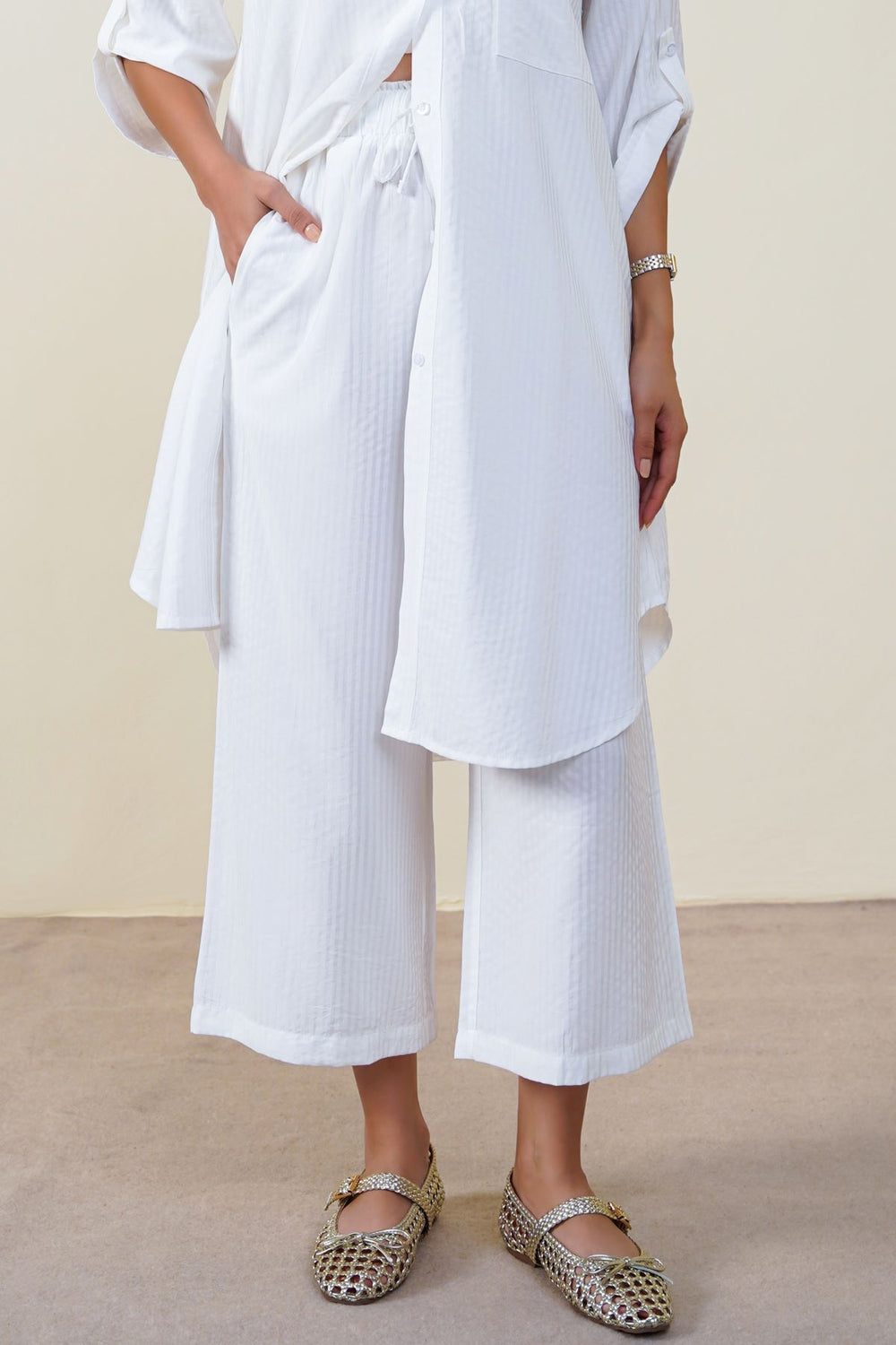 WHITE LUNCH & BROWSE CULOTTES