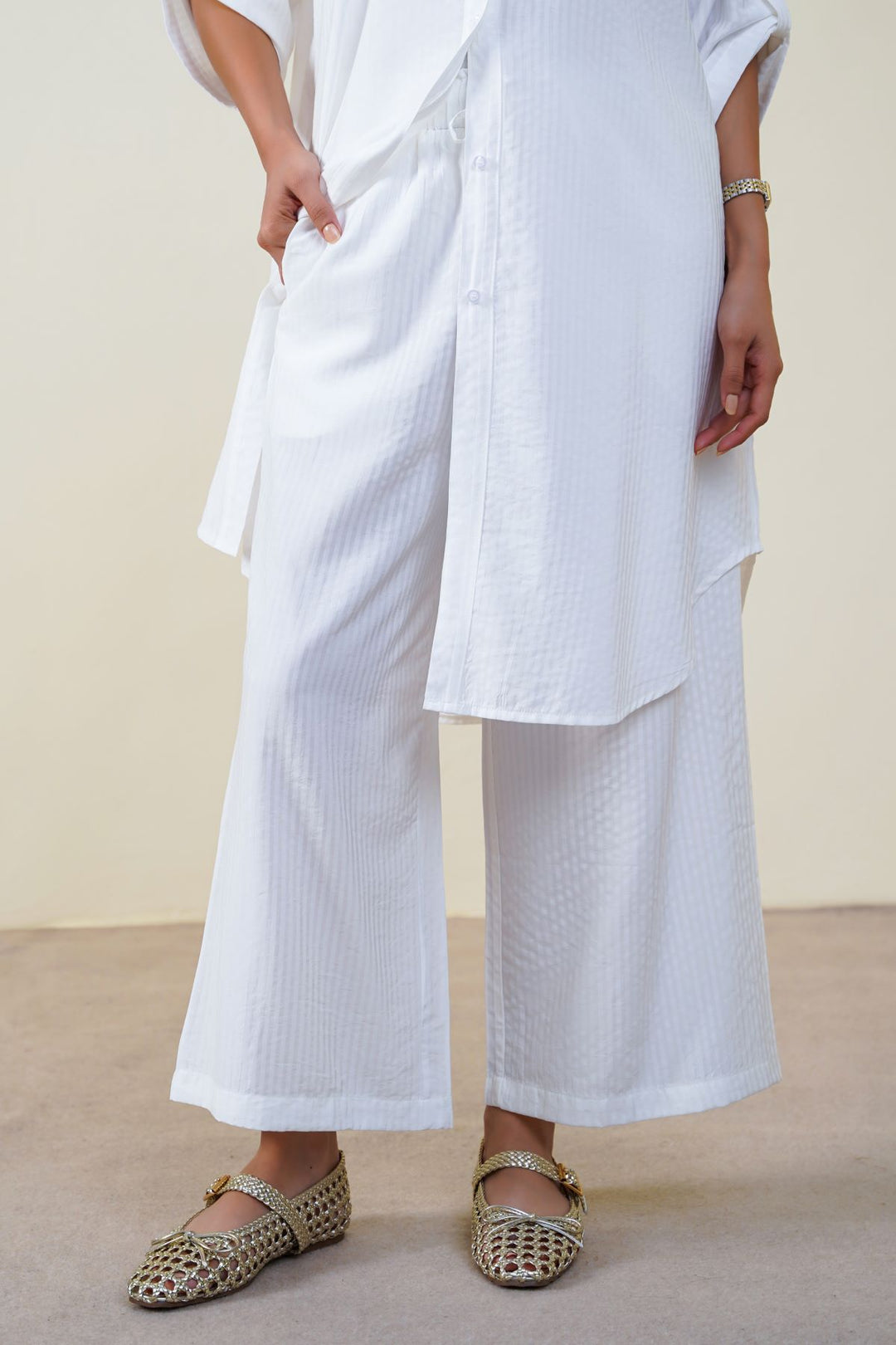 WHITE LUNCH & BROWSE CULOTTES