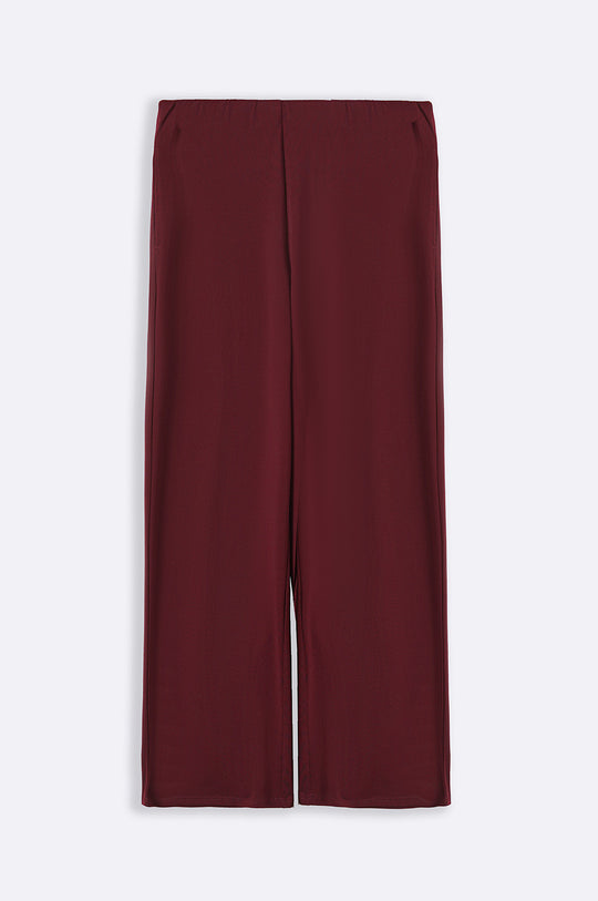 BURGUNDY OFF-DUTY STRAIGHT PANTS