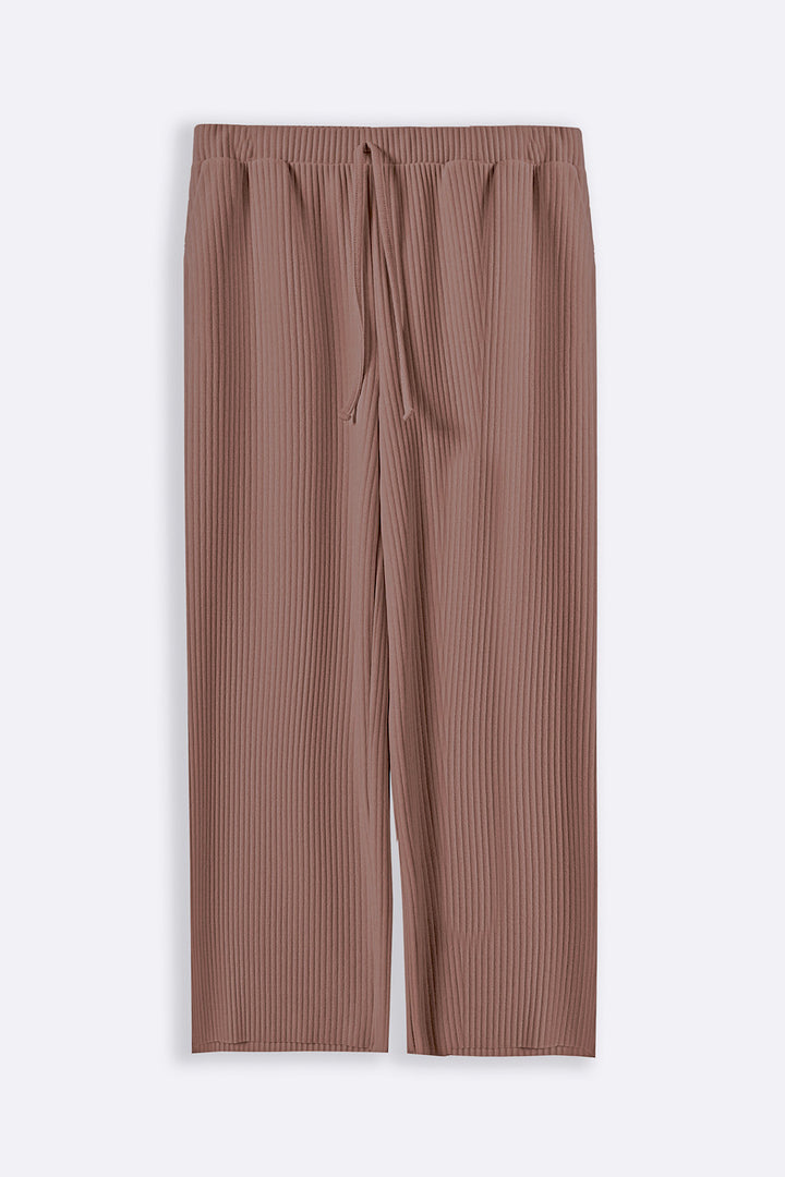 BROWN LINEA STRETCHY TROUSERS