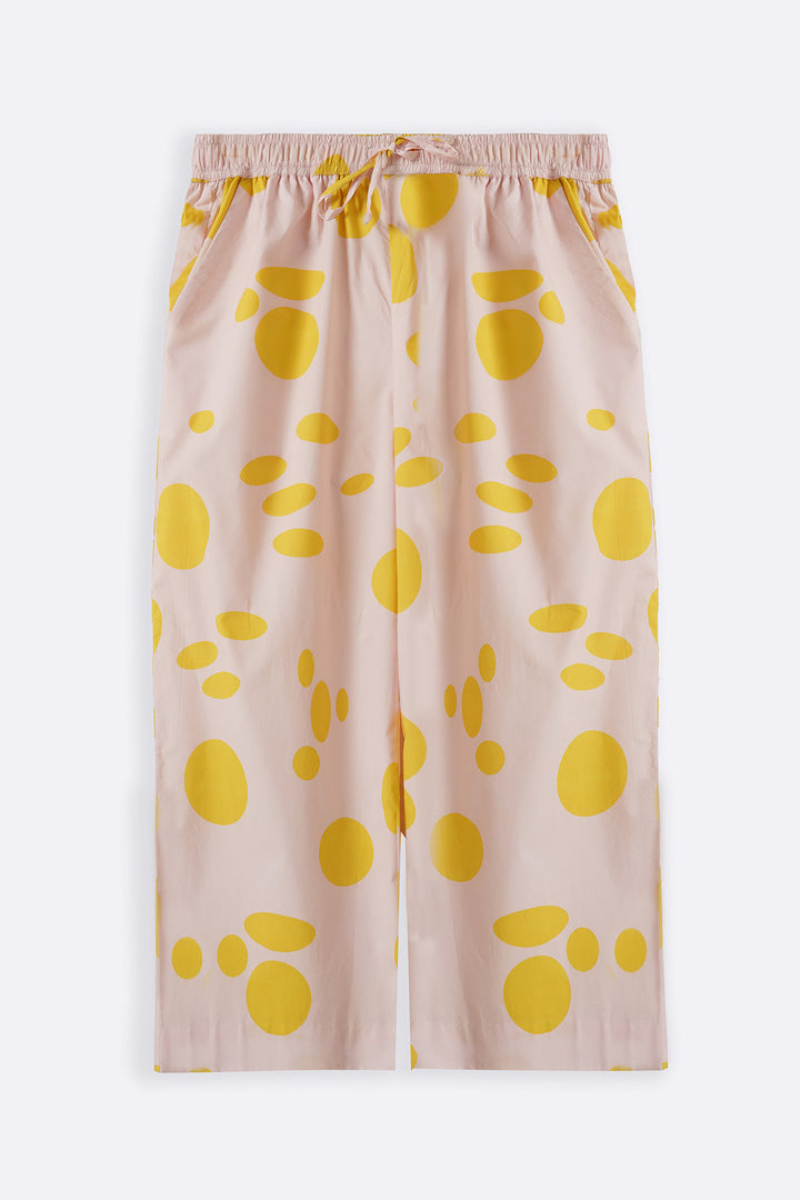 LEMON POPLIN PANTS