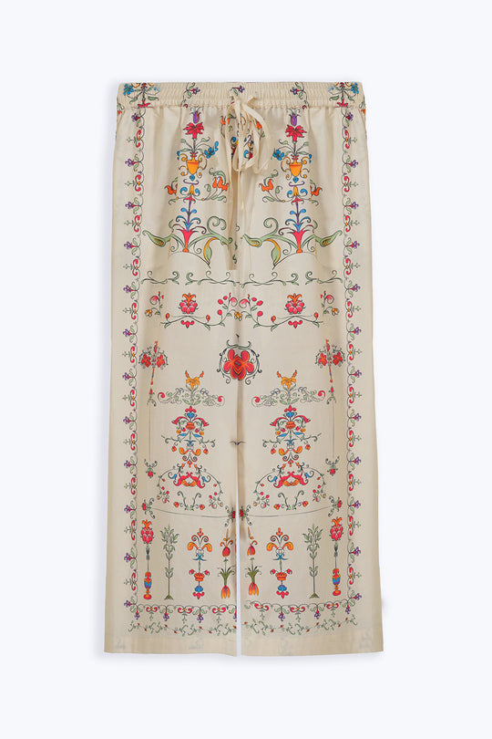 BEIGE ANDALUSIA COTTON PANTS