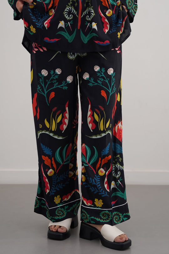 BLACK MAORI FOREST PANTS