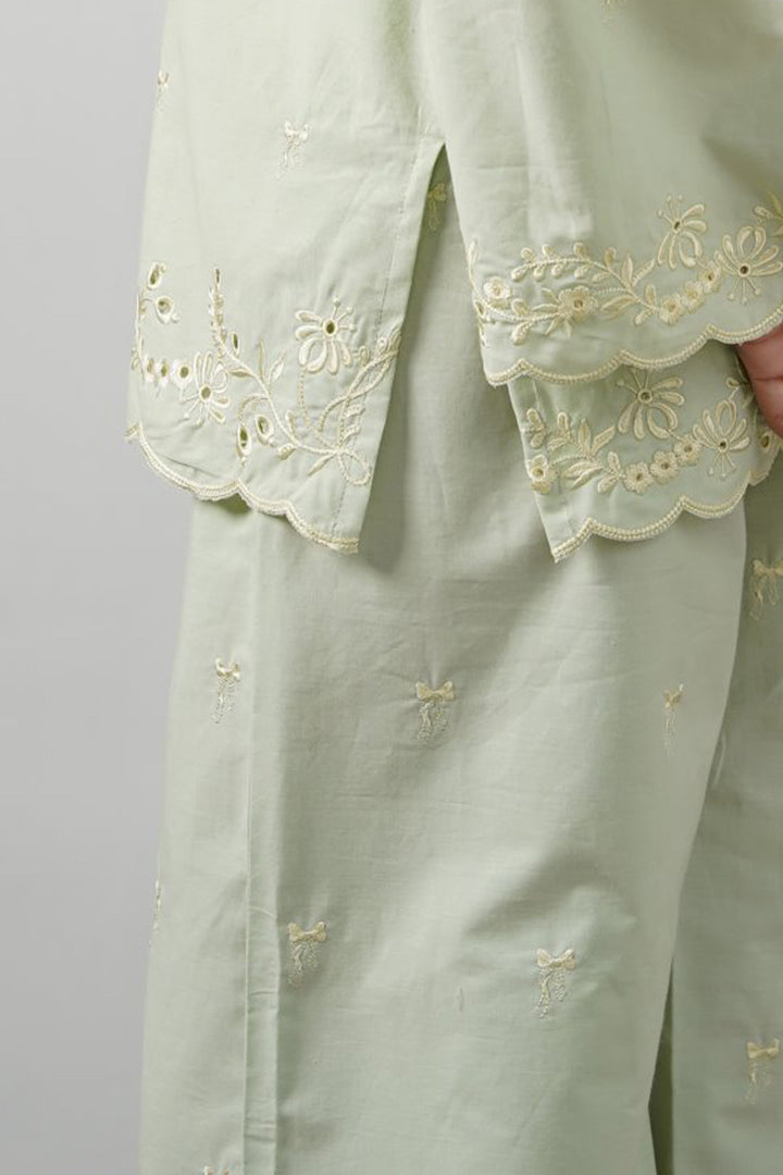 LEMON EMBROIDERED PANTS