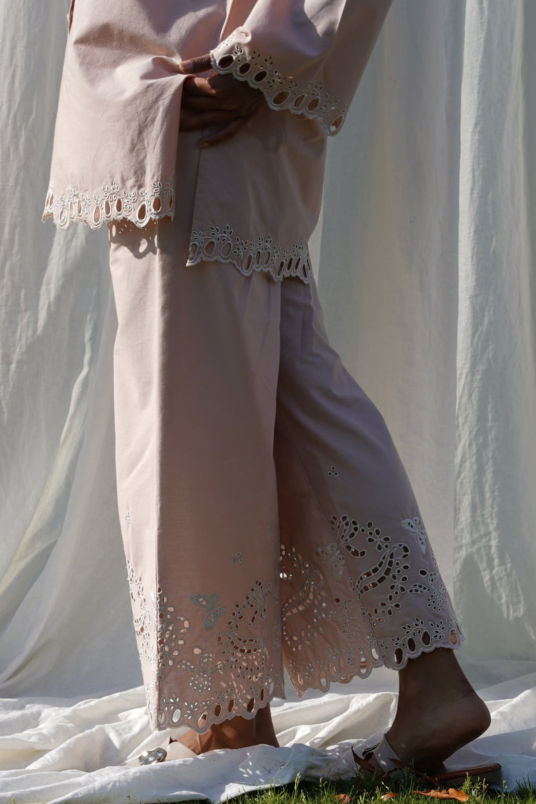 WILD BALLERINA CUTWORK PANTS