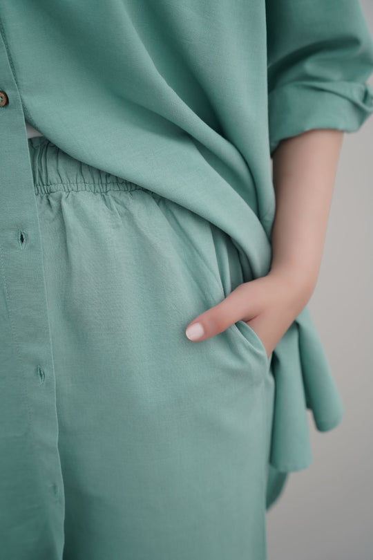 AQUA ESSENTIAL COTTON CULOTTES