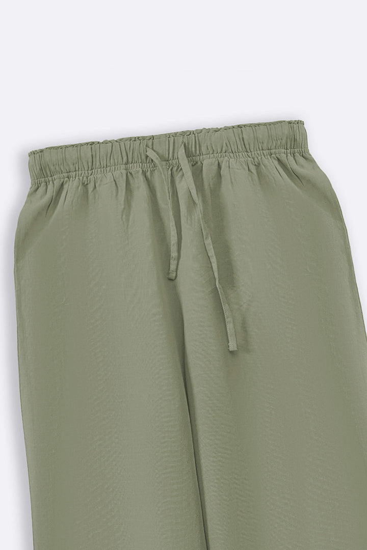 GREEN ESSENTIAL COTTON CULOTTES
