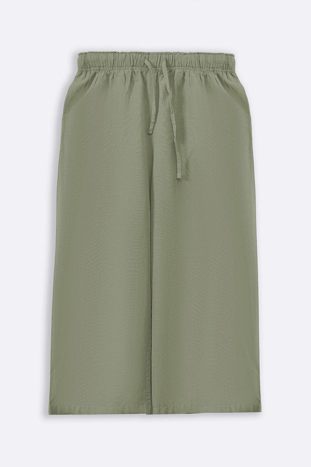 GREEN ESSENTIAL COTTON CULOTTES