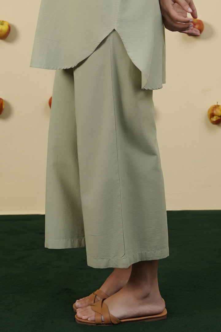GREEN ESSENTIAL COTTON CULOTTES