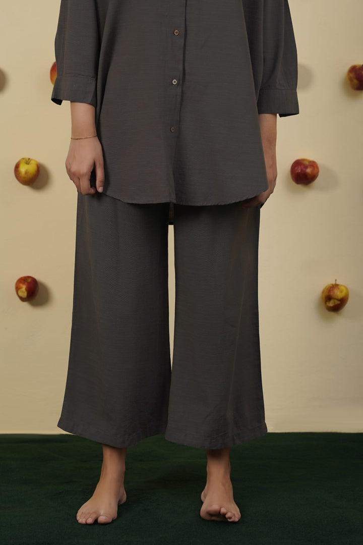 MOUSE GREY ESSENTIAL COTTON CULOTTES