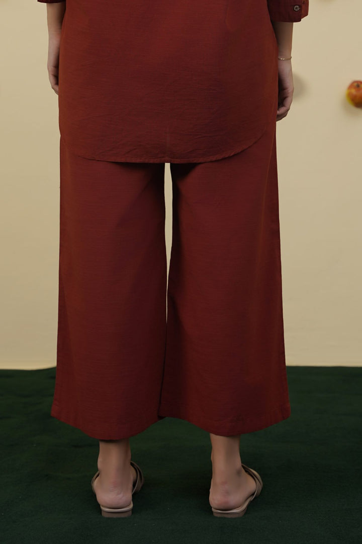 RUST ESSENTIAL COTTON CULOTTES