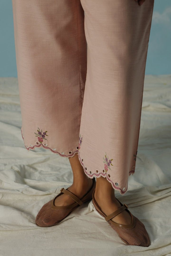 TEA PINK NEEDLEPOINT BERRIES CULOTTE