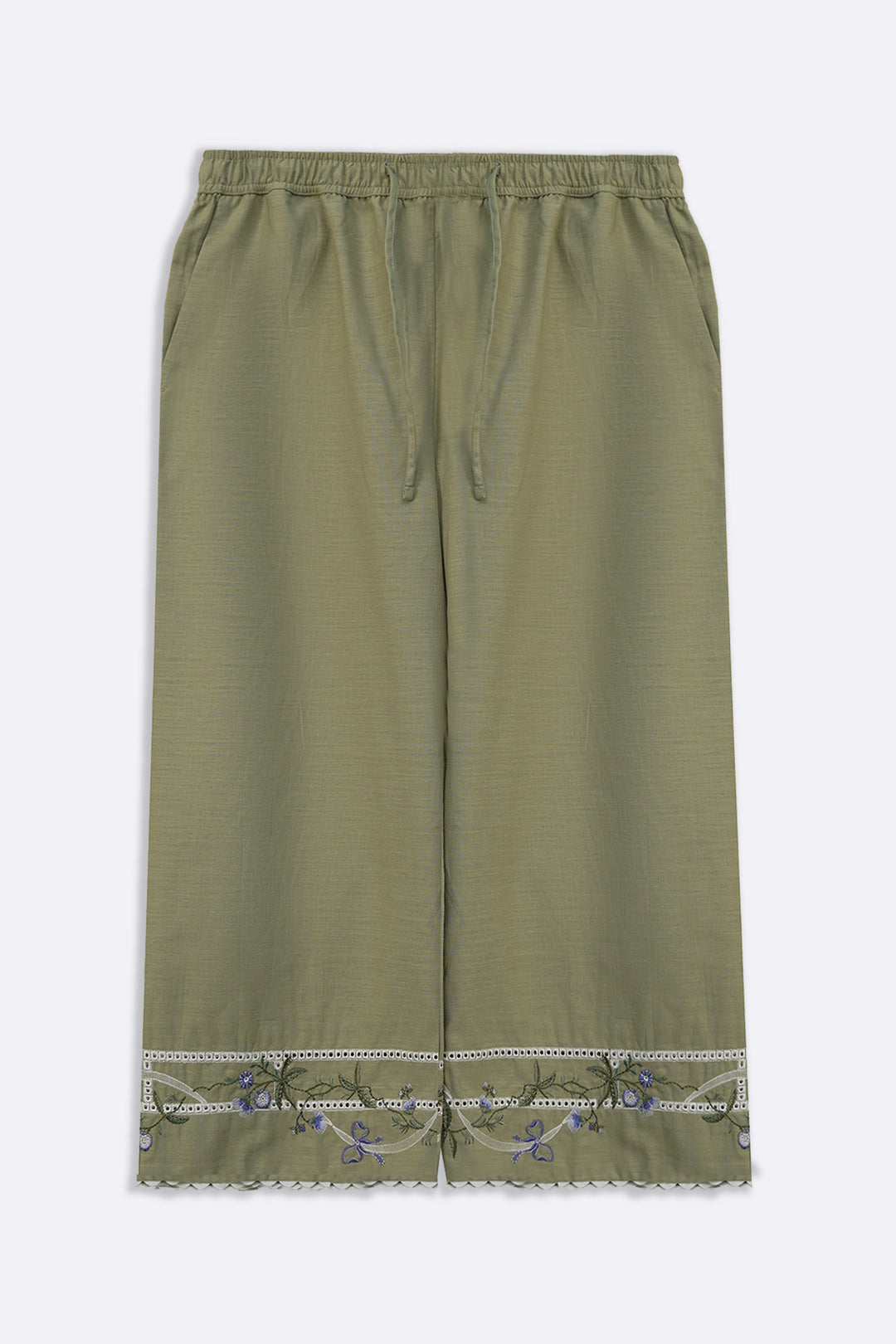 VIOLET AND SAGE EMBROIDERED CULOTTE