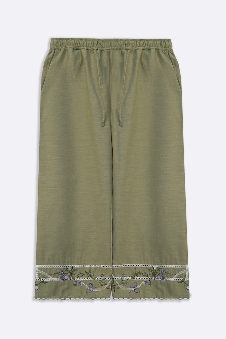 VIOLET AND SAGE EMBROIDERED CULOTTE