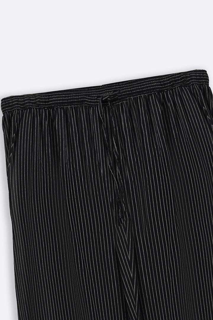 BLACK CURVE STRIPED CULOTTES
