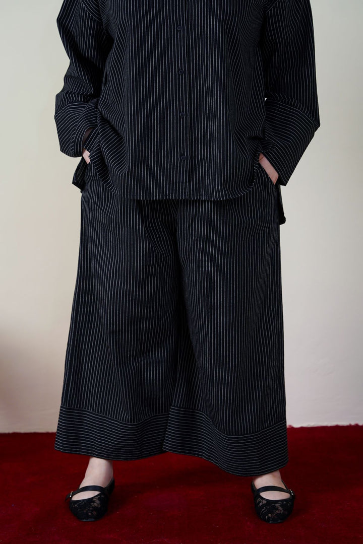 CURVE STRIPED CULOTTES