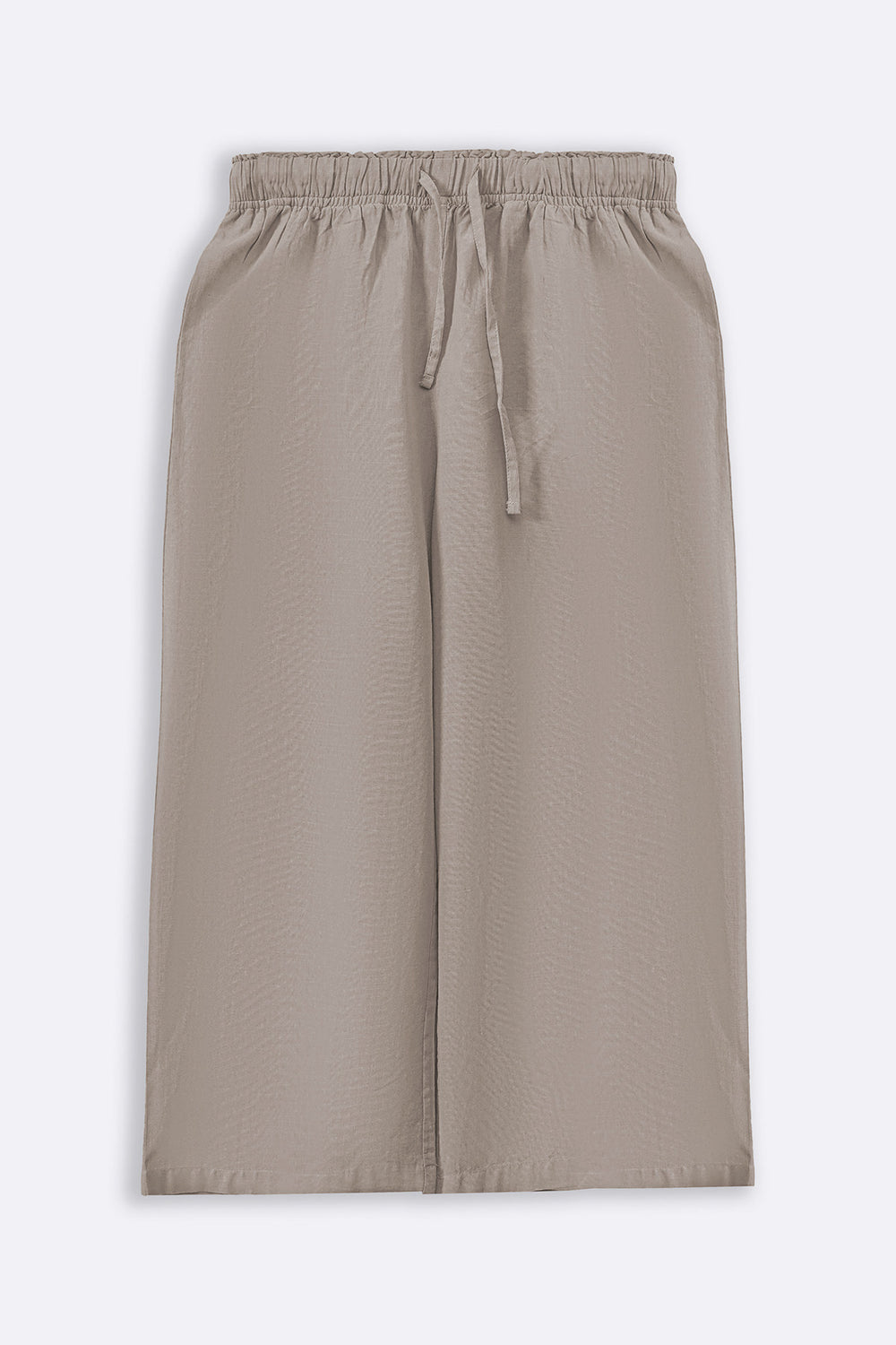 BEIGE ESSENTIAL COTTON CULOTTES