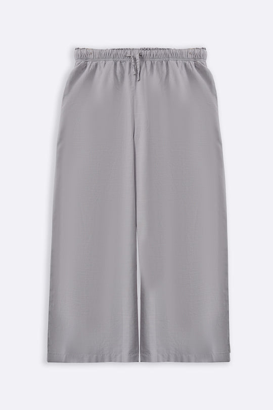 GREY ESSENTIAL COTTON CULOTTES