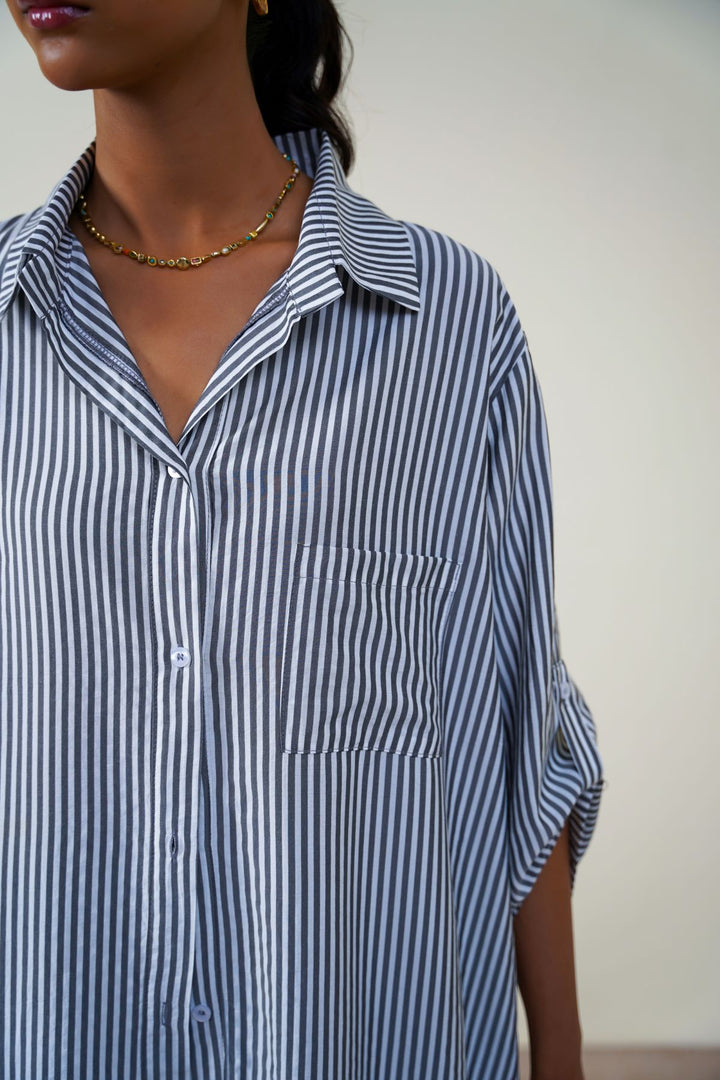 GREY LUNCH & BROWSE TUNIC