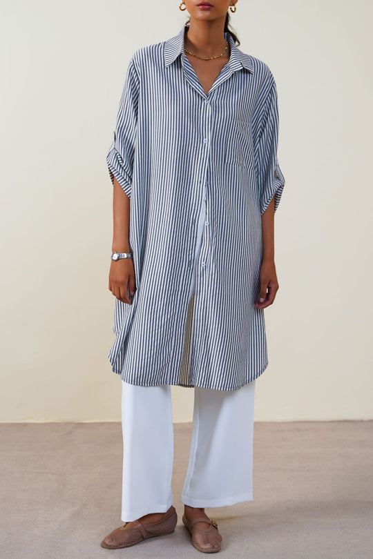 GREY LUNCH & BROWSE TUNIC