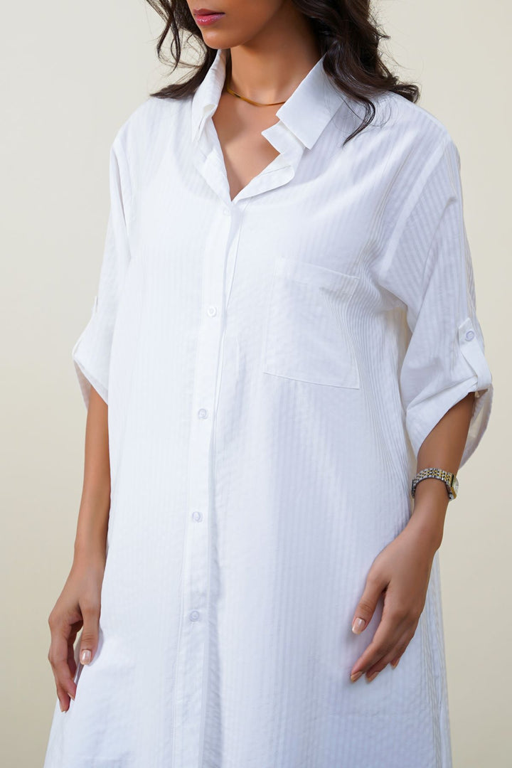 WHITE LUNCH & BROWSE TUNIC