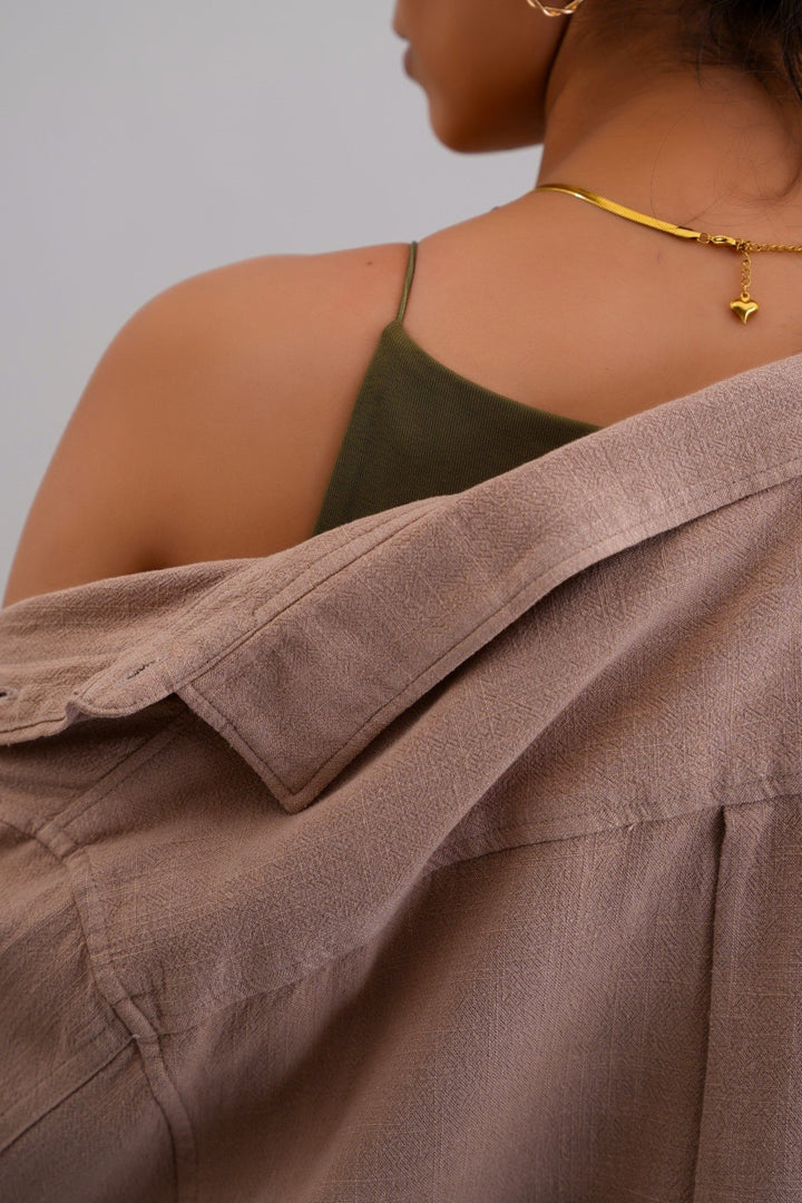 OLIVE BODYCON A-LINE DRESS