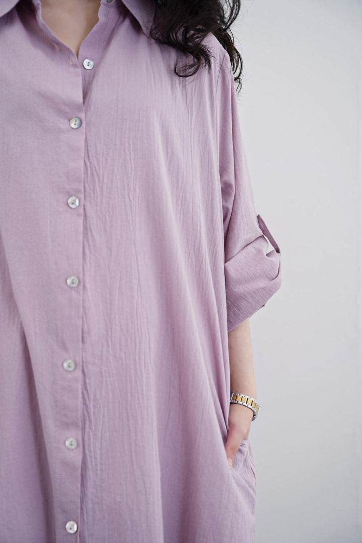 MAUVE ORGANIC COTTON TUNIC