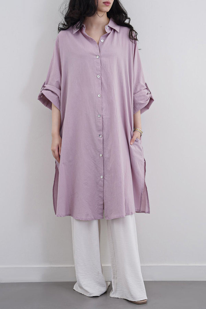 MAUVE ORGANIC COTTON TUNIC