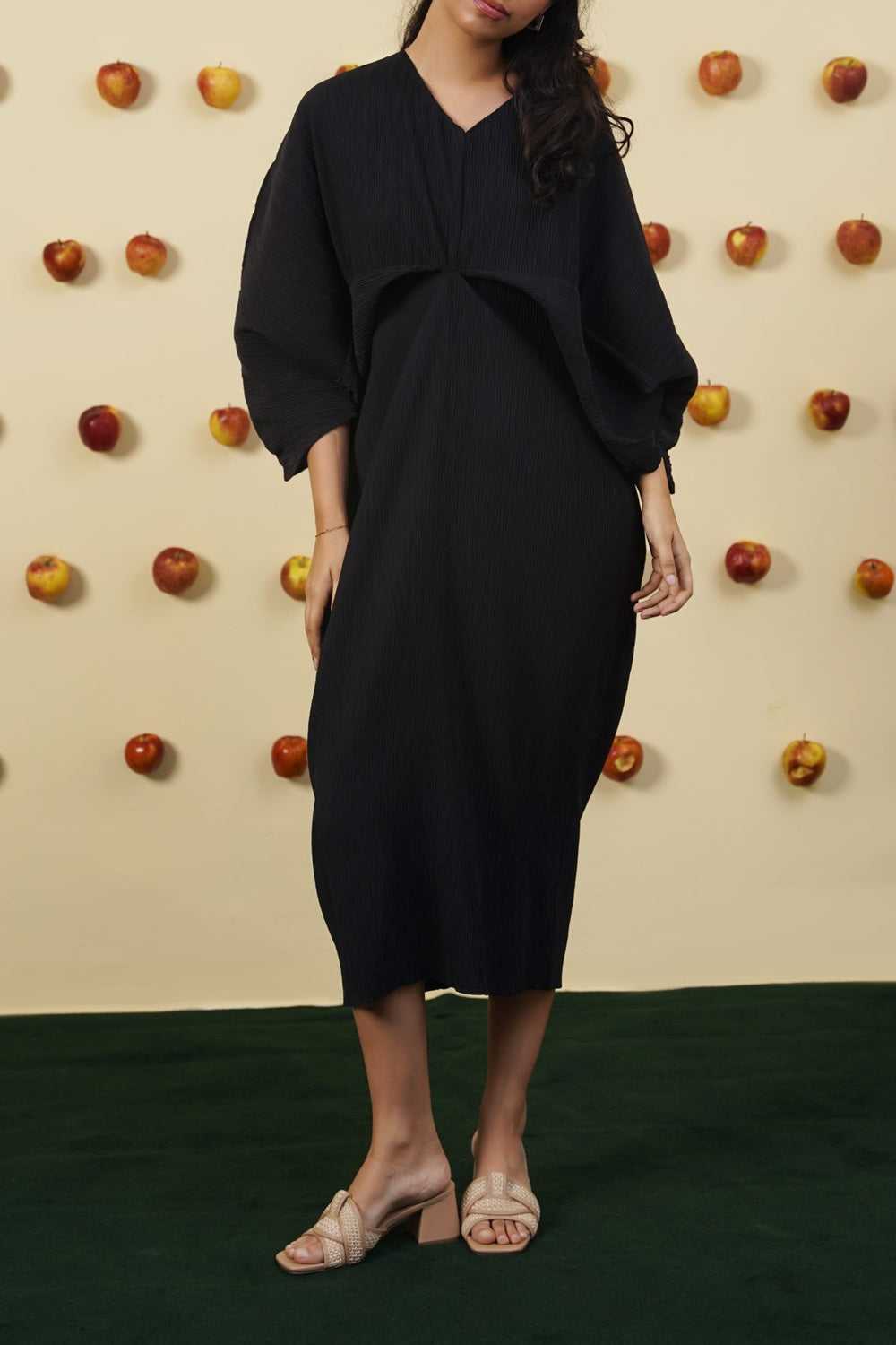 BLACK BUTTERFLY RUNWAY DRESS