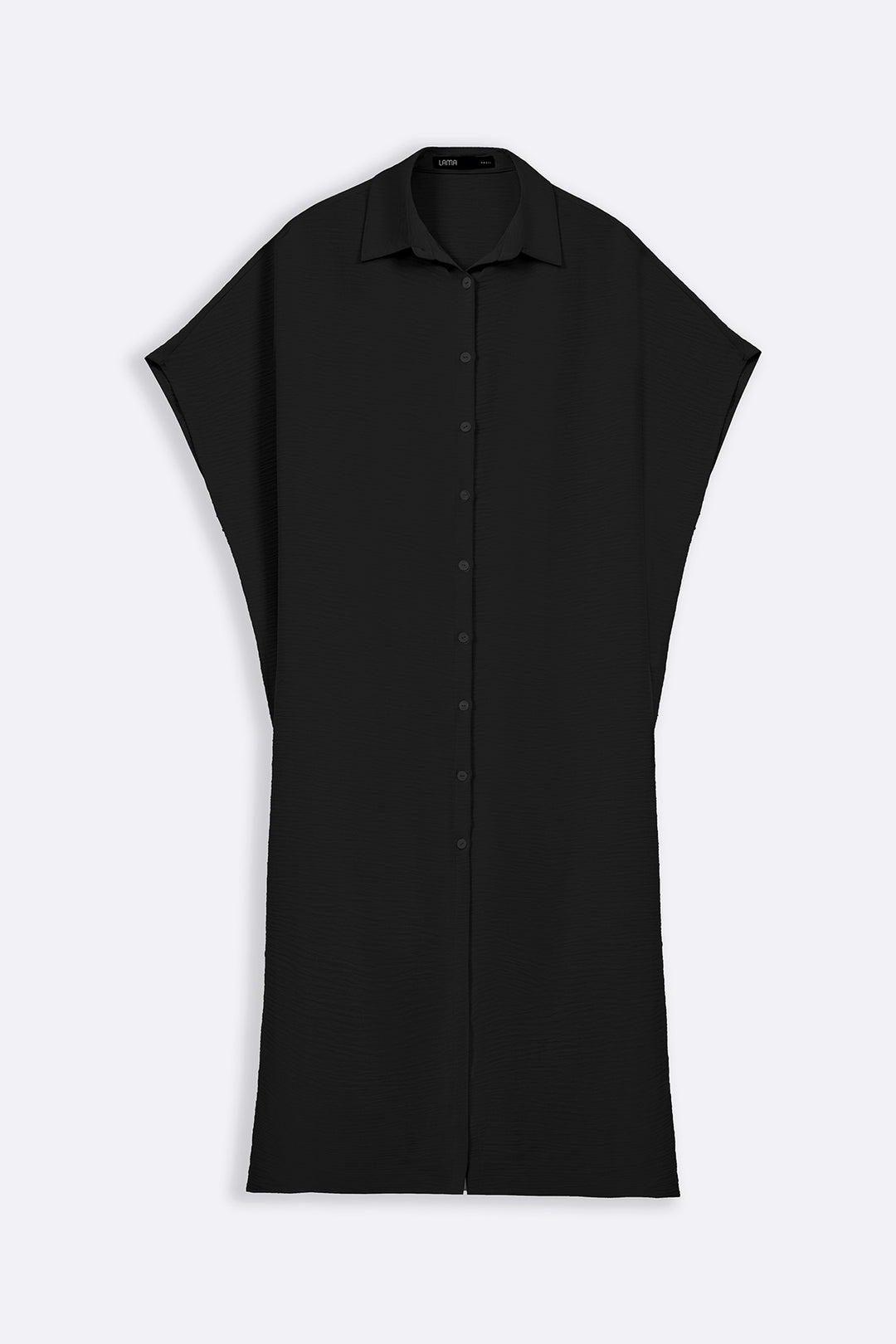 BLACK BATWING KAFTAN-DRESS