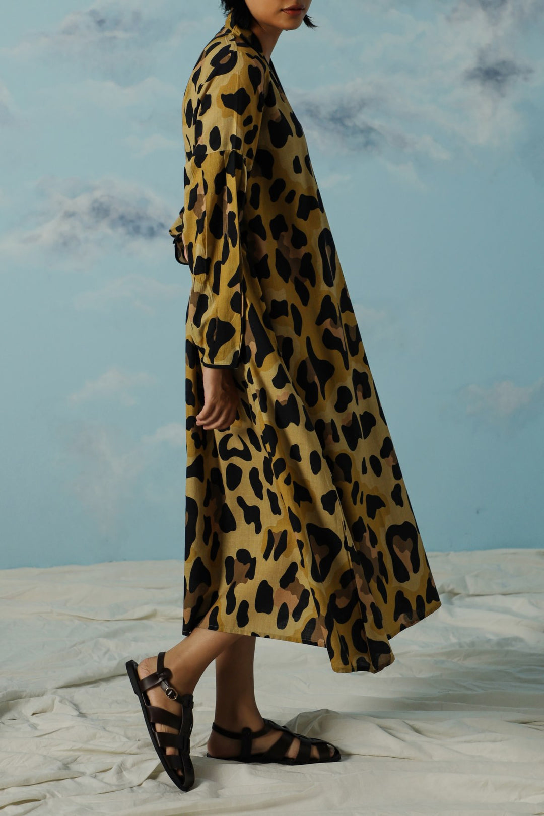 YELLOW SAVANNAH FLARED DRESS