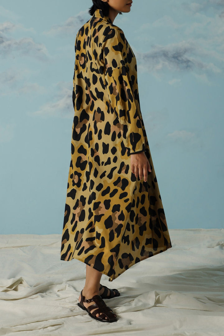 YELLOW SAVANNAH FLARED DRESS