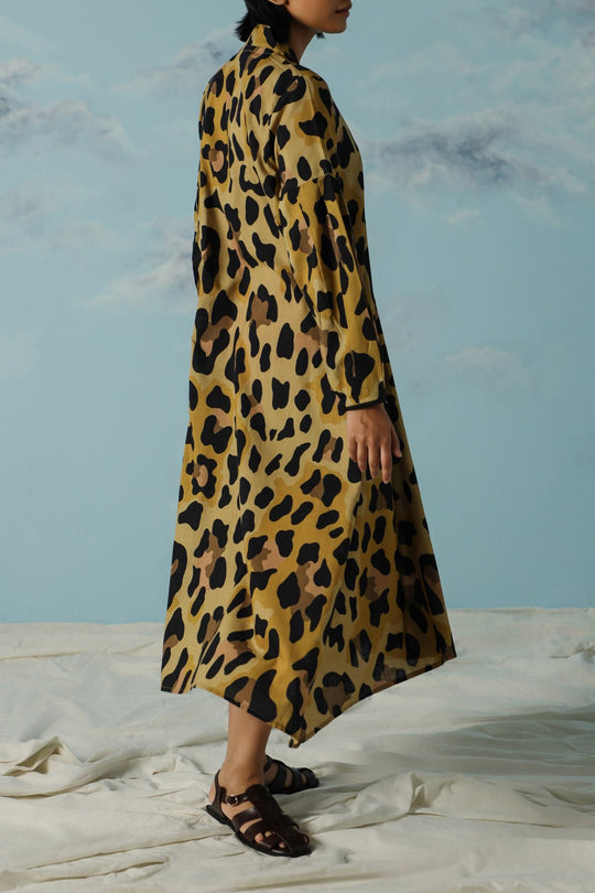 YELLOW SAVANNAH FLARED DRESS