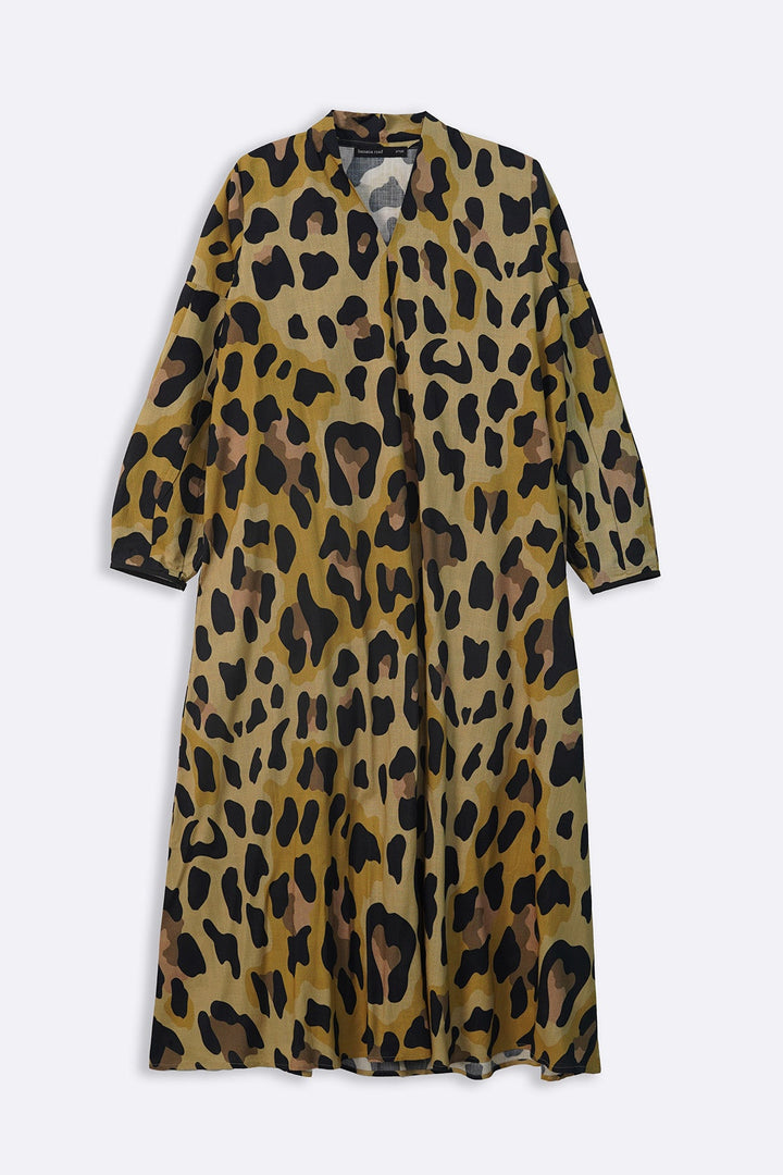 YELLOW SAVANNAH FLARED DRESS