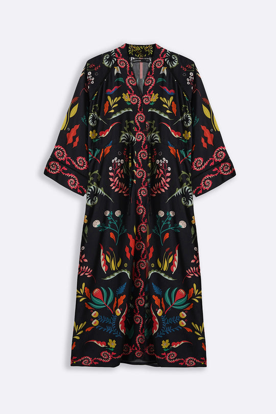 BLACK MAORI LONG DRESS