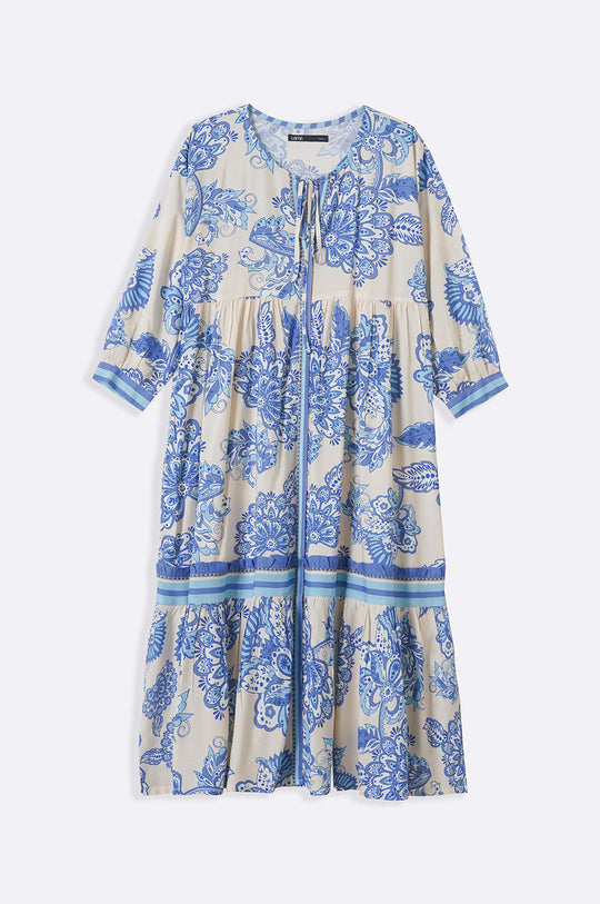 OFF WHITE PORCELAIN LONG DRESS