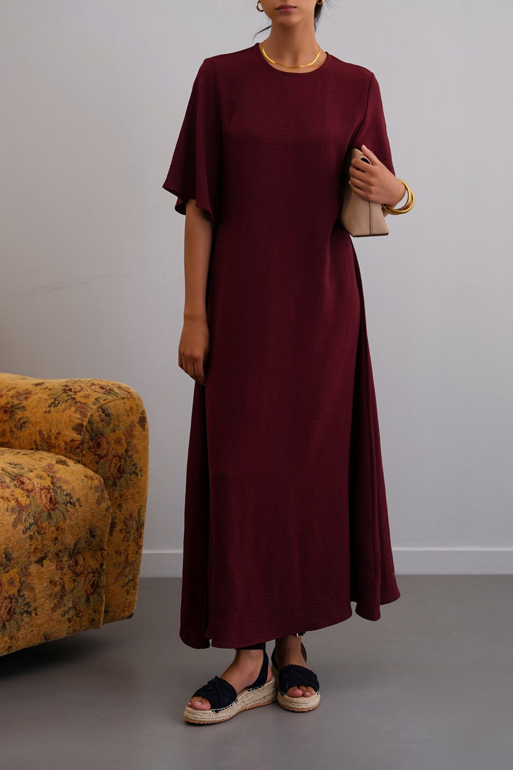 BURGUNDY GOOD-ON-EVERYONE MAXI