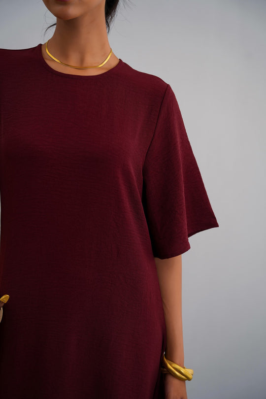 BURGUNDY GOOD-ON-EVERYONE MAXI