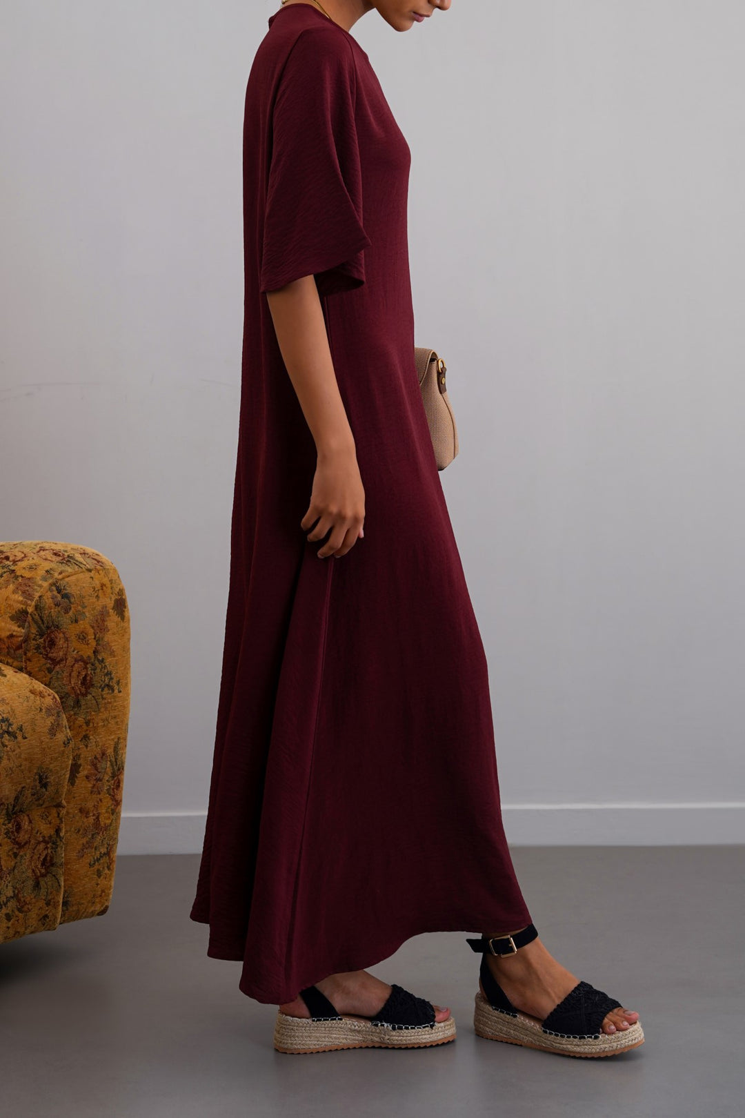 BURGUNDY GOOD-ON-EVERYONE MAXI