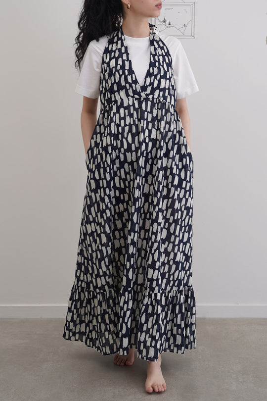 COTTON HALTER DRESS