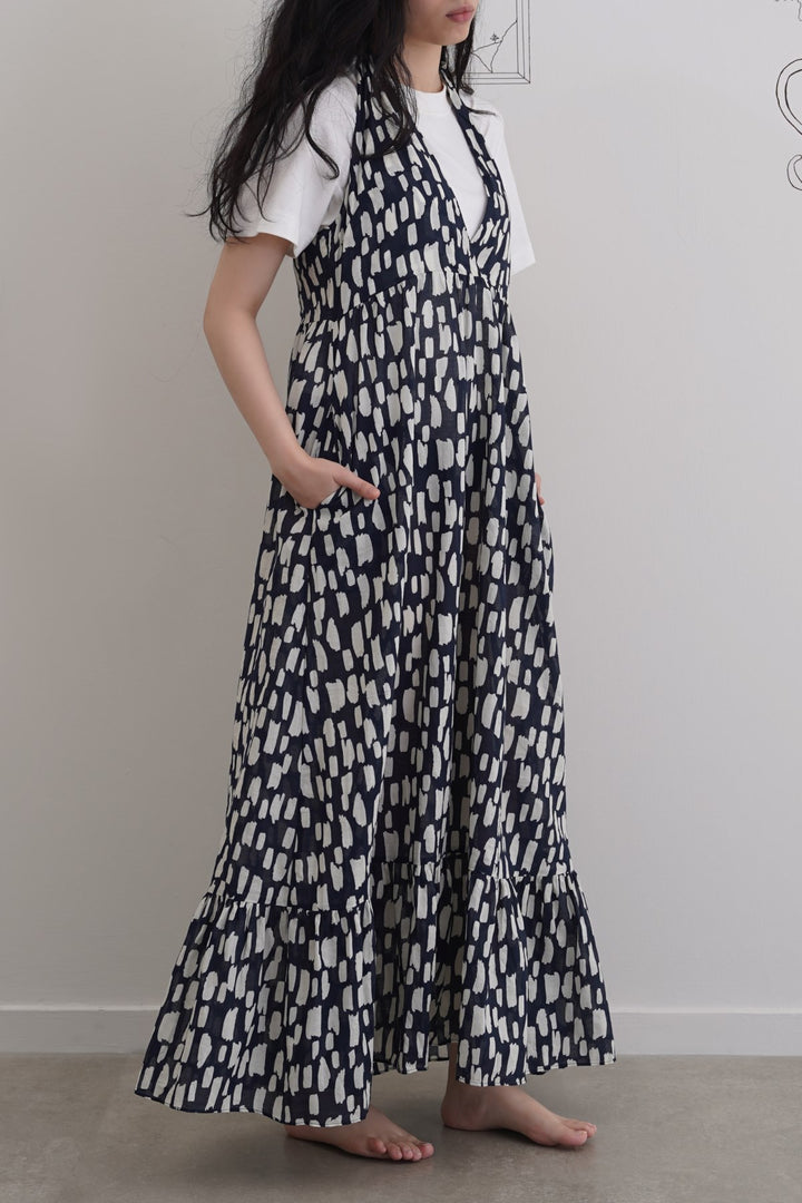 COTTON HALTER DRESS
