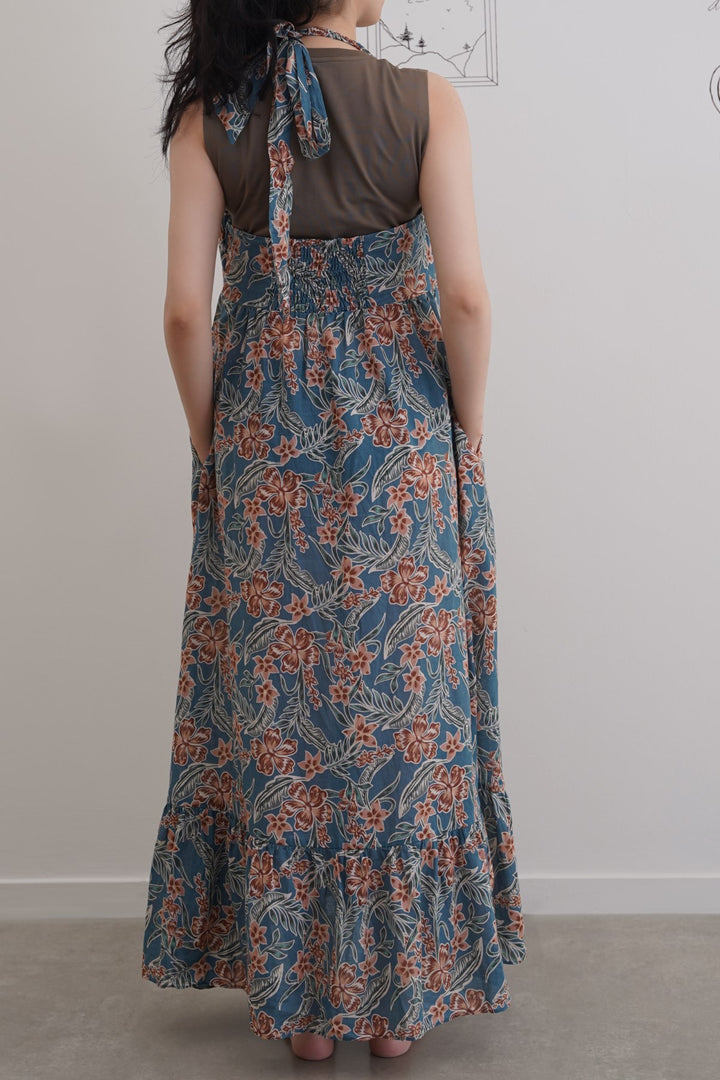 COTTON HALTER DRESS
