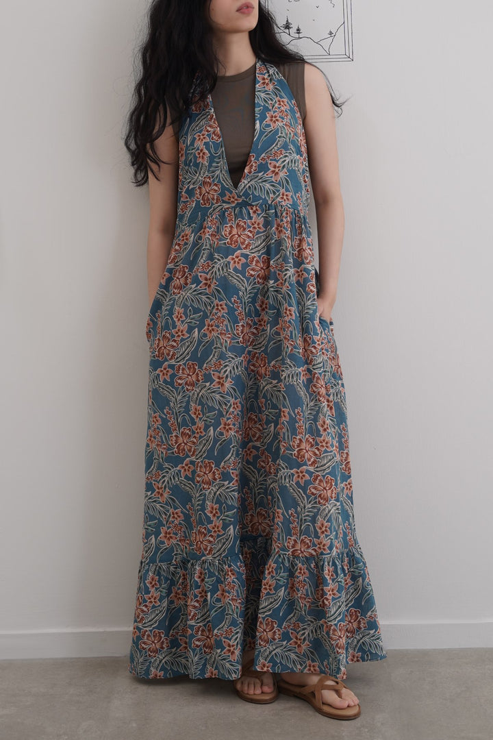 COTTON HALTER DRESS