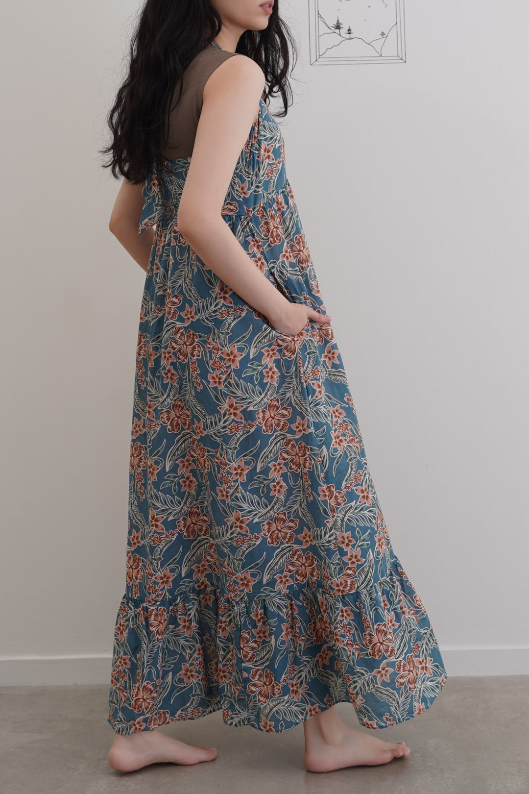 COTTON HALTER DRESS