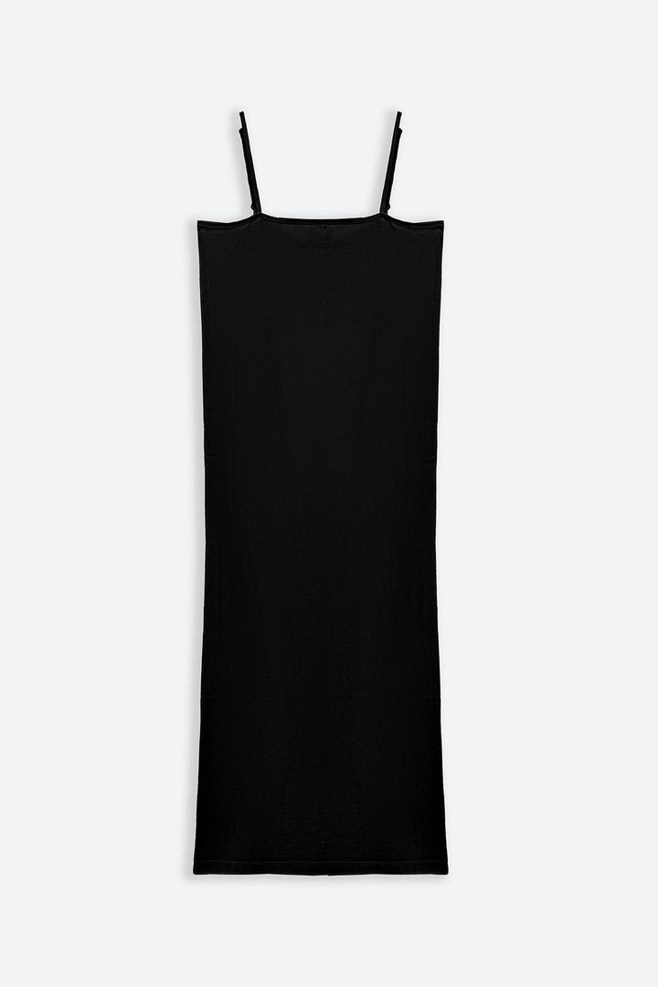 BLACK ESSENTIAL LONG CAMISOLE