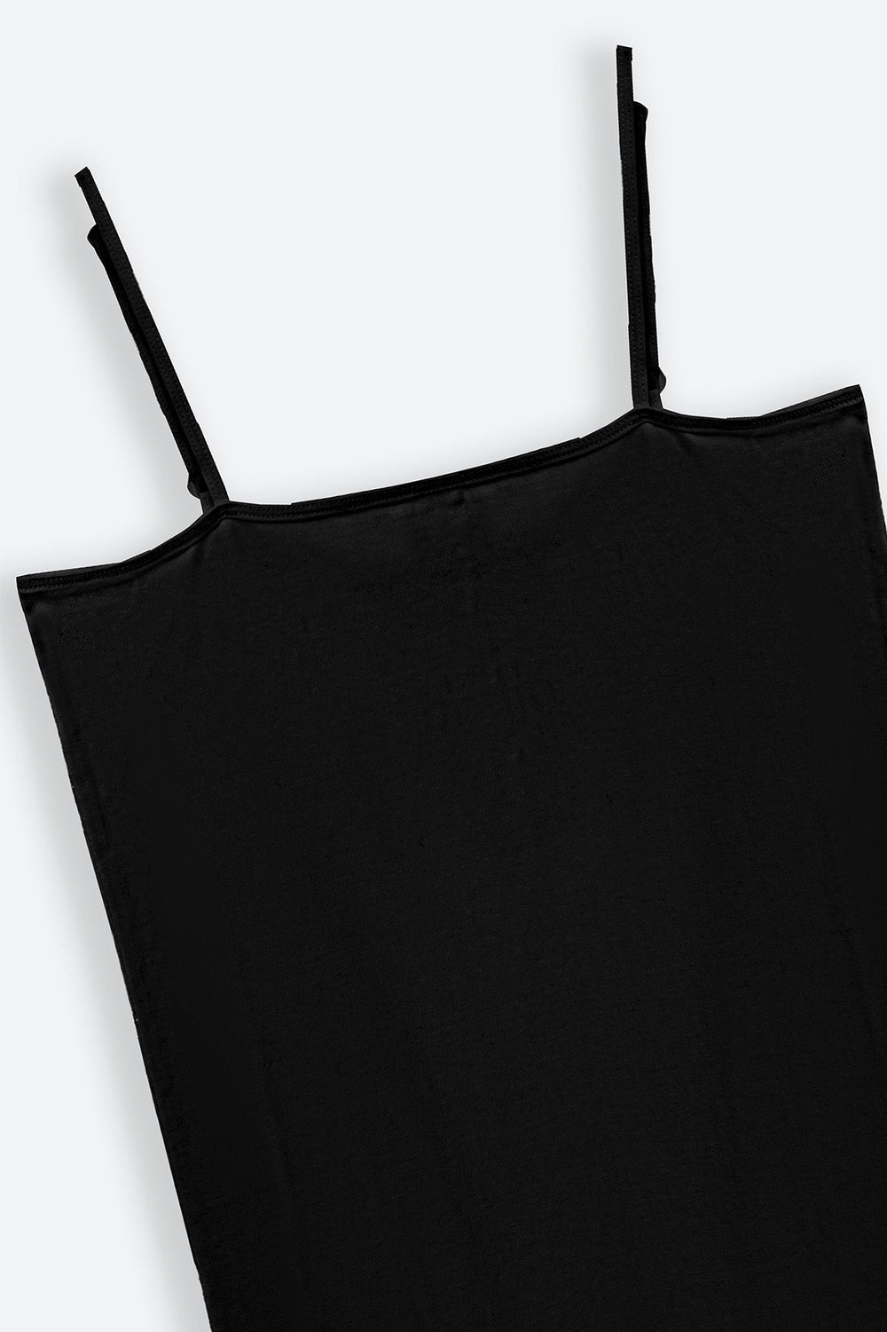 BLACK ESSENTIAL LONG CAMISOLE