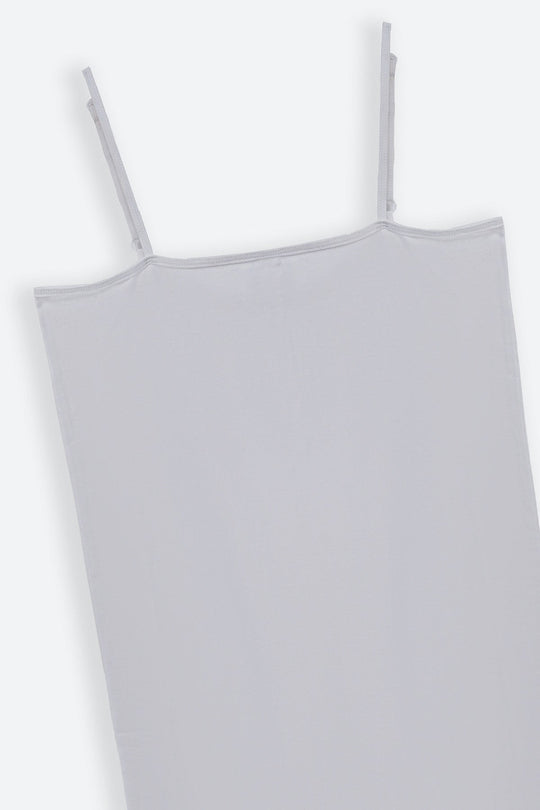 WHITE ESSENTIAL LONG CAMISOLE