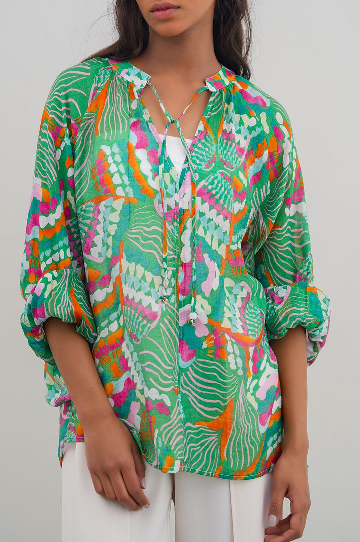 CACTUS SILK BLOUSE