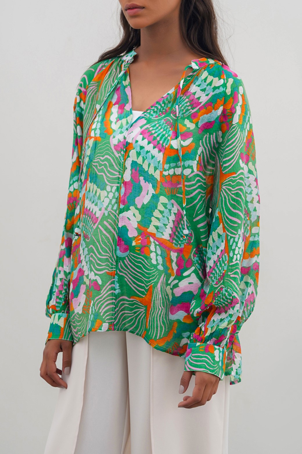 CACTUS SILK BLOUSE