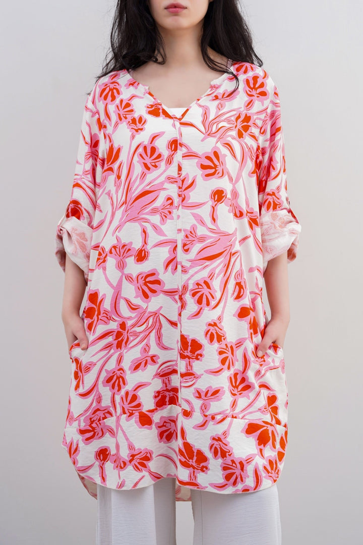 JUST PEACH TUNIC